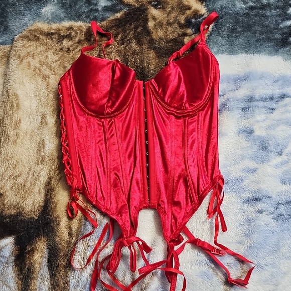 Leg Avenue Other - Red Satin Bustier Corset Top